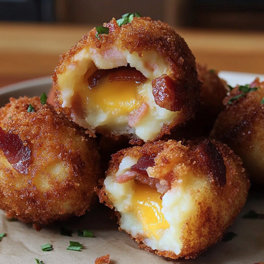 Recipe preparation for Mashed Potato Bacon Bombs