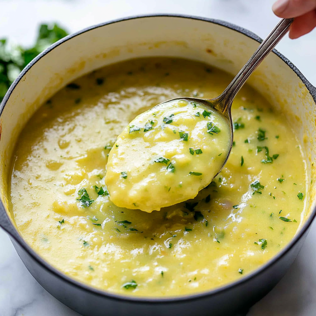 Recipe preparation for Potato Leek Soup