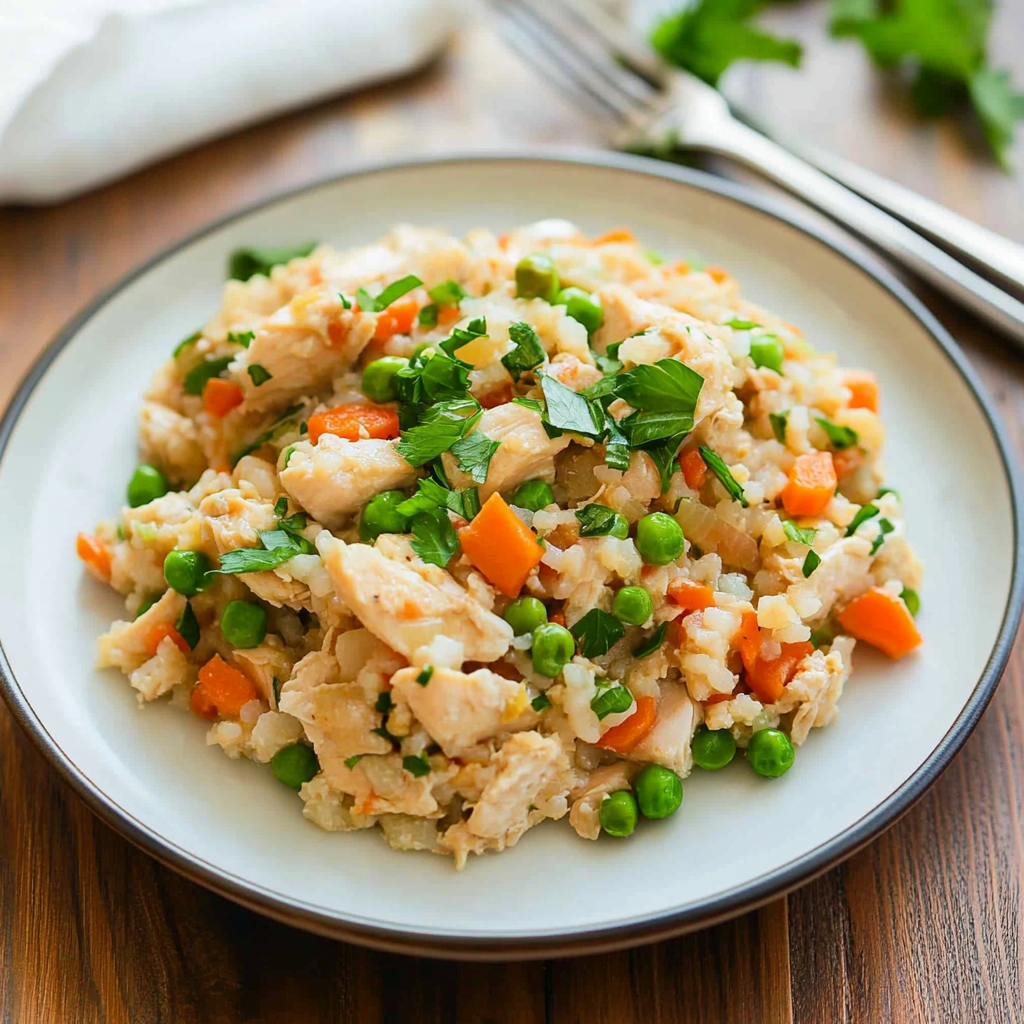 Recipe preparation for Slow Cooker Chicken and Rice