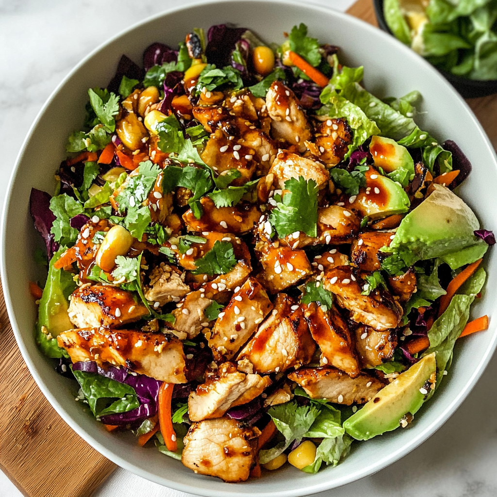 Recipe preparation for Asian Chicken Crunch Salad Recipe