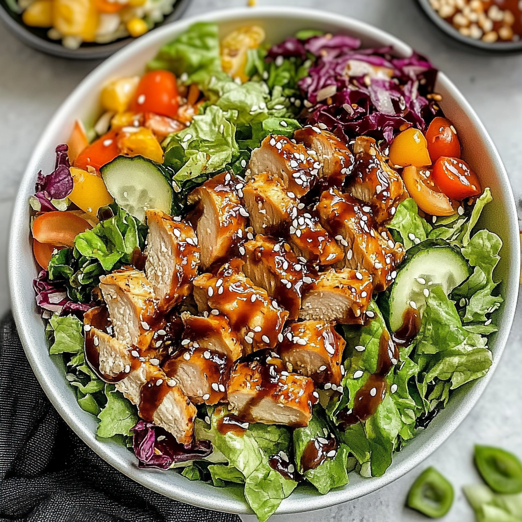 Recipe preparation for Sesame Chicken Salad Recipe