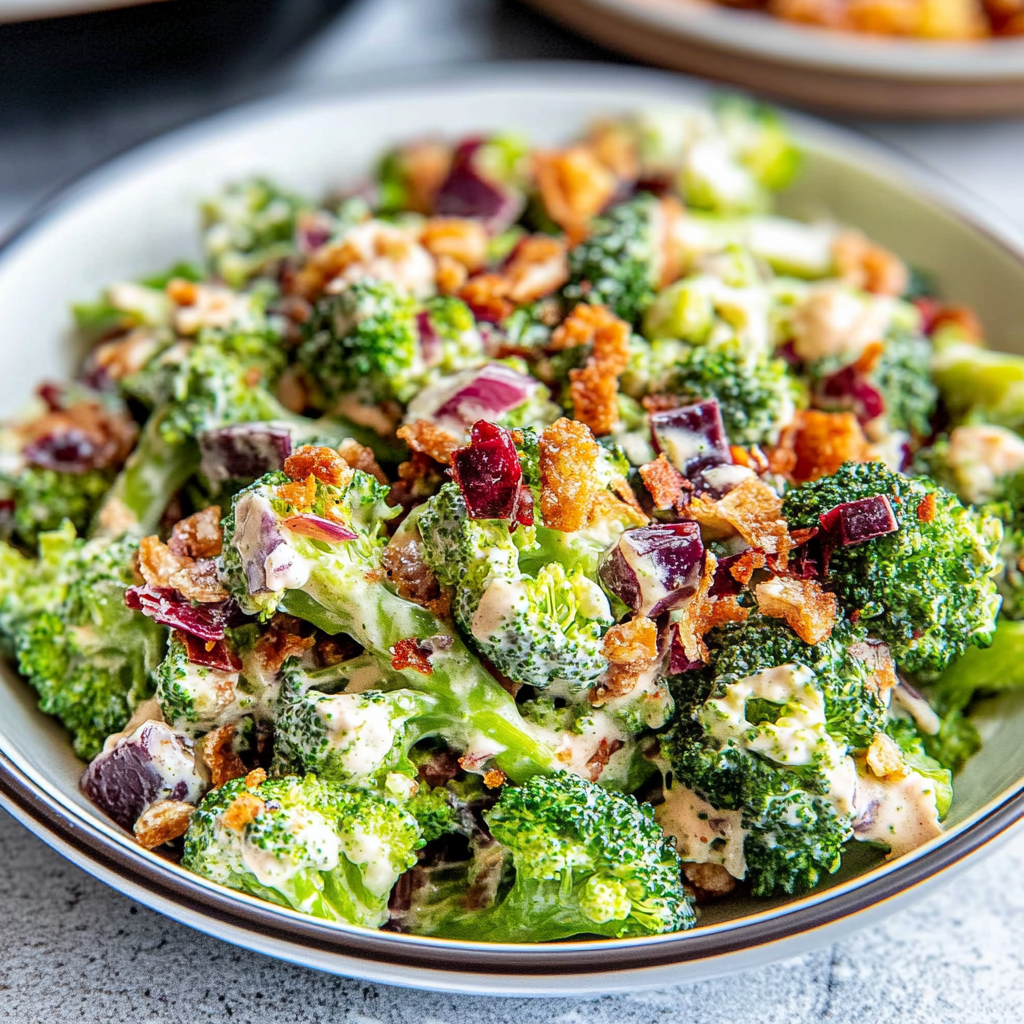 Recipe preparation for The Best Broccoli Salad​
