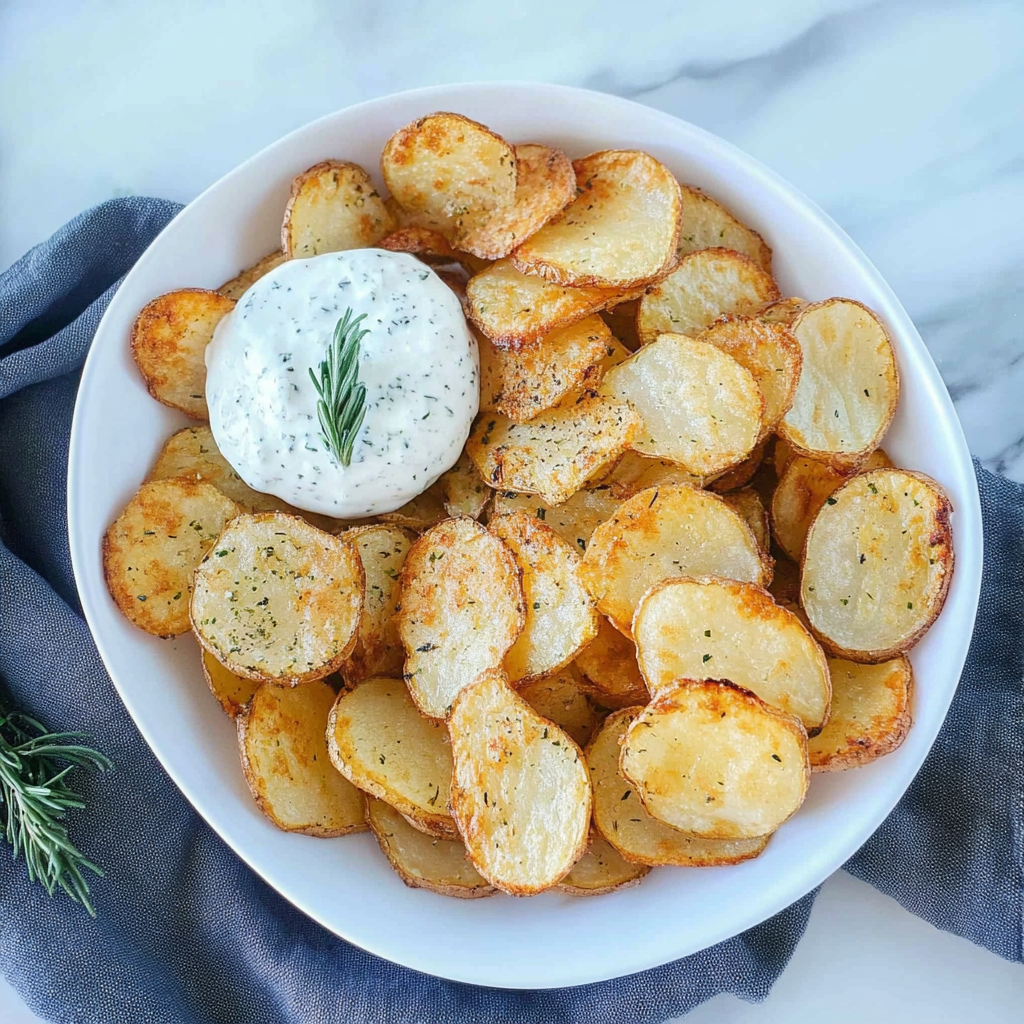 Recipe preparation for Air Fryer Sliced Potatoes
