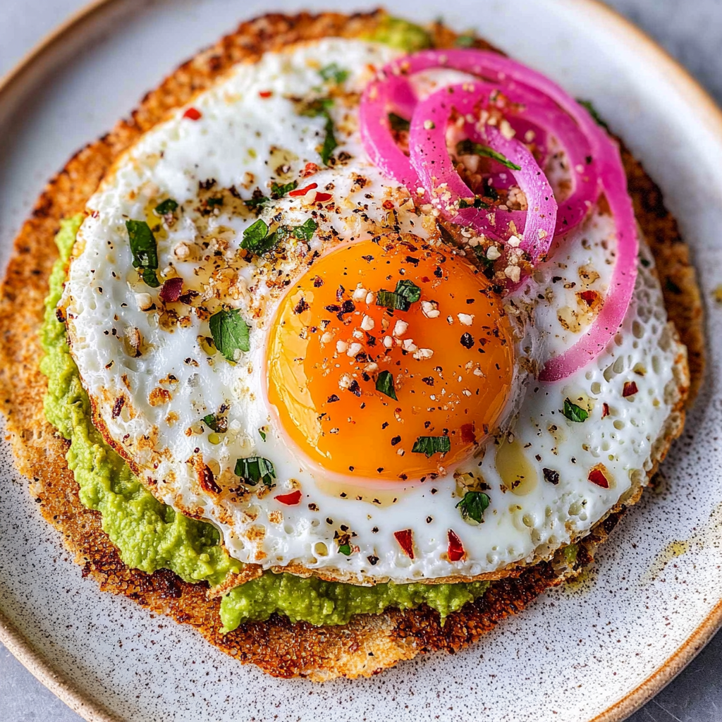 Recipe preparation for Feta Fried Eggs