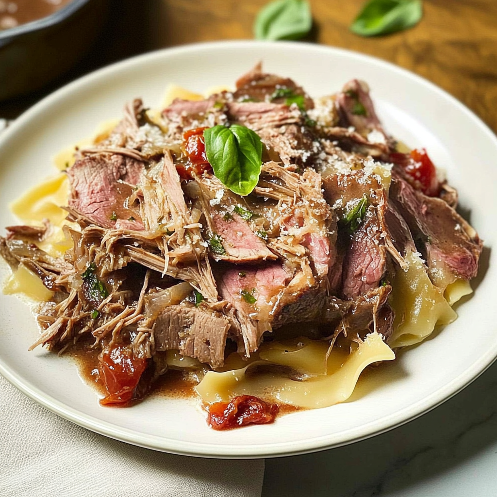 Recipe preparation for Marry Me Pot Roast