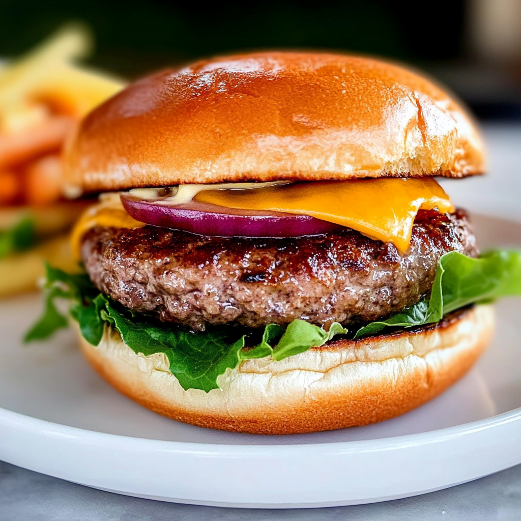 Recipe preparation for Easy Beef Burgers