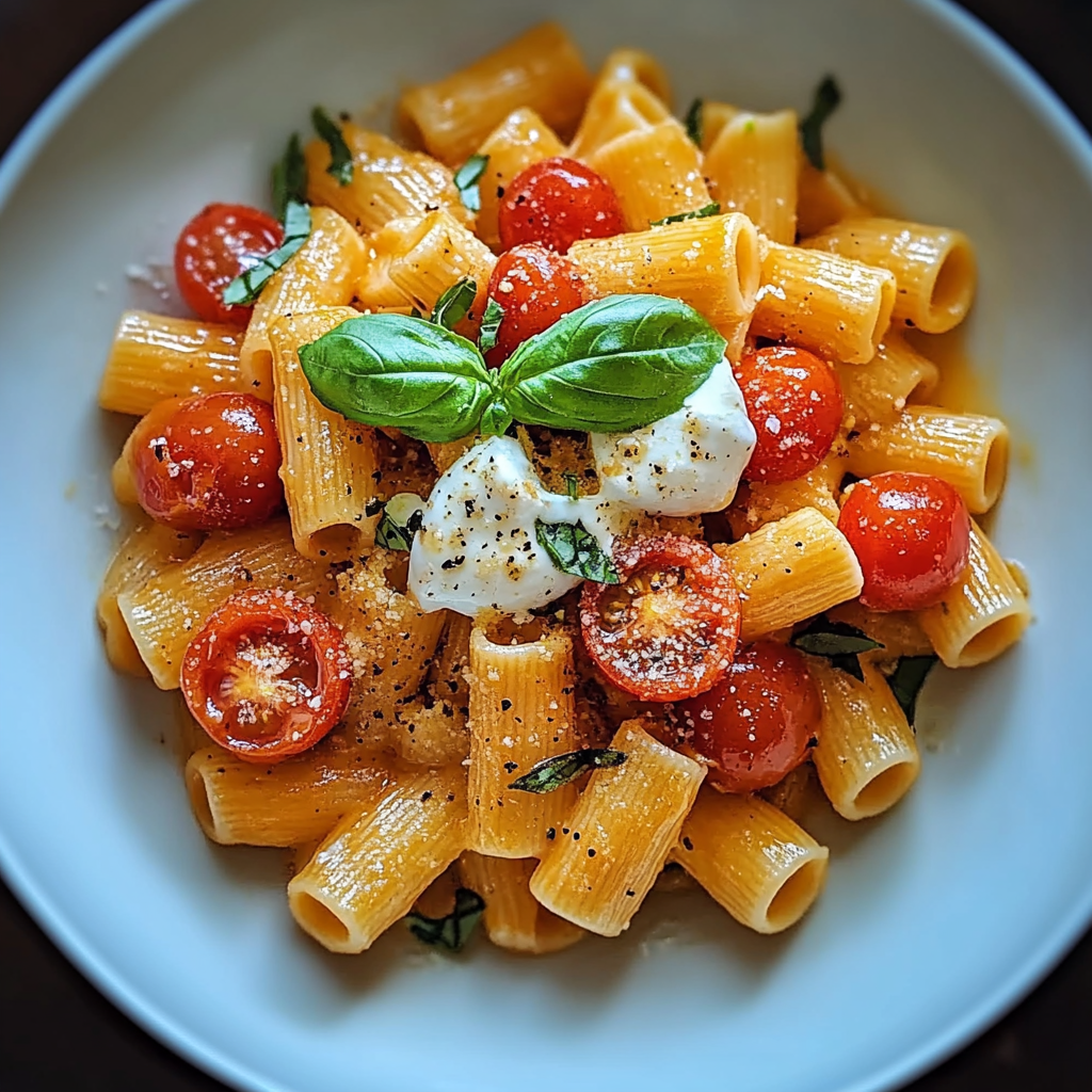 Recipe preparation for Cherry Tomato and Basil Pasta Recipe