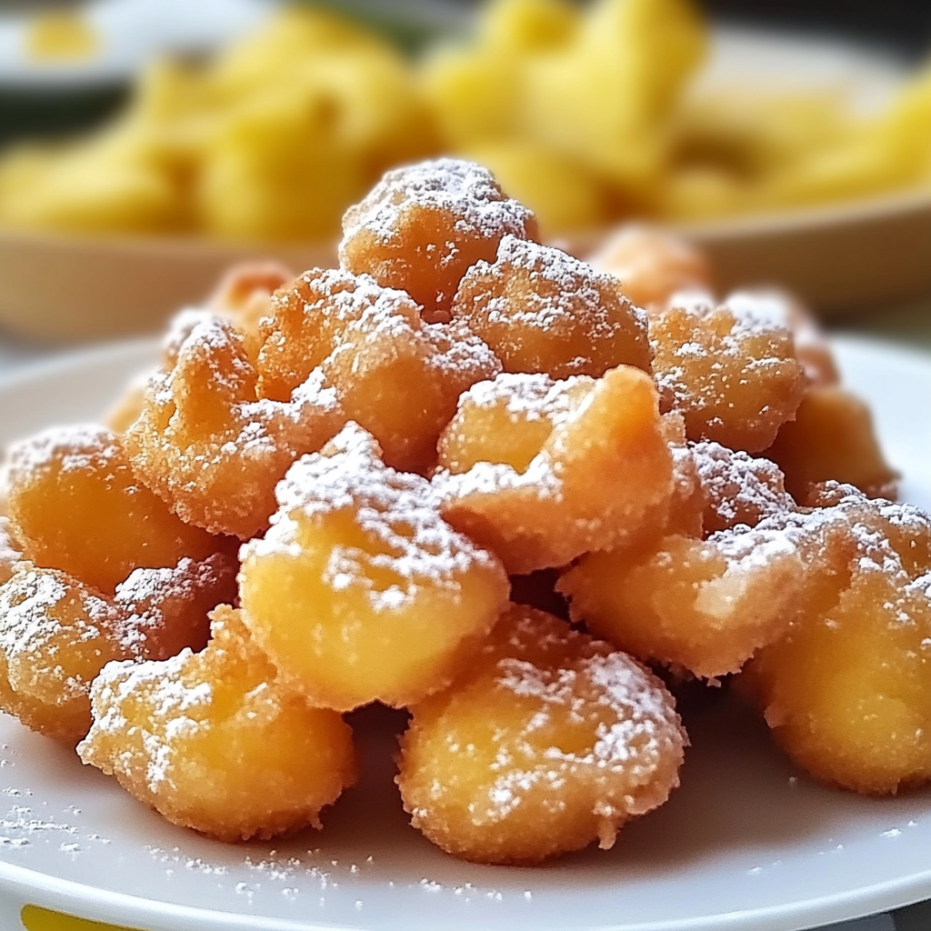 Recipe preparation for Funnel Cake Bites