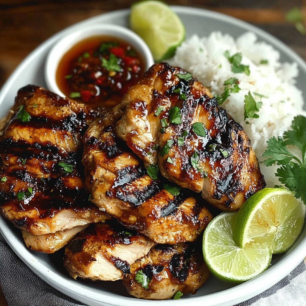 Recipe preparation for Sweet Chili Chicken Grilled