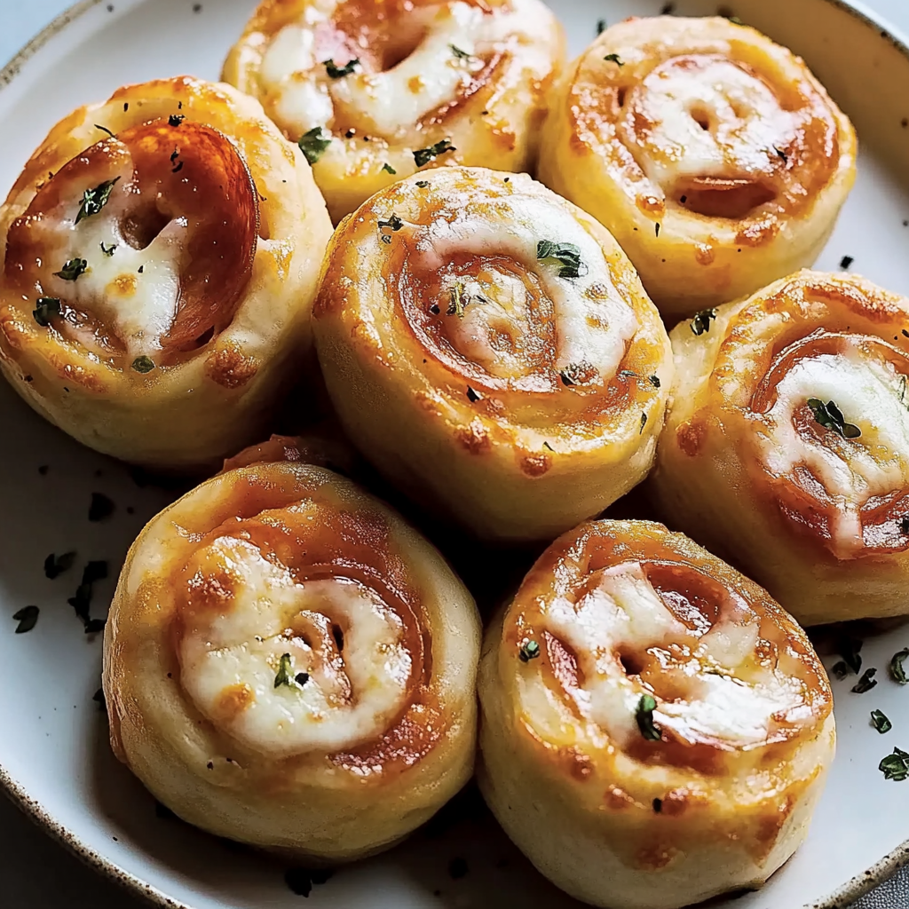 Recipe preparation for Pepperoni Pizza Rolls