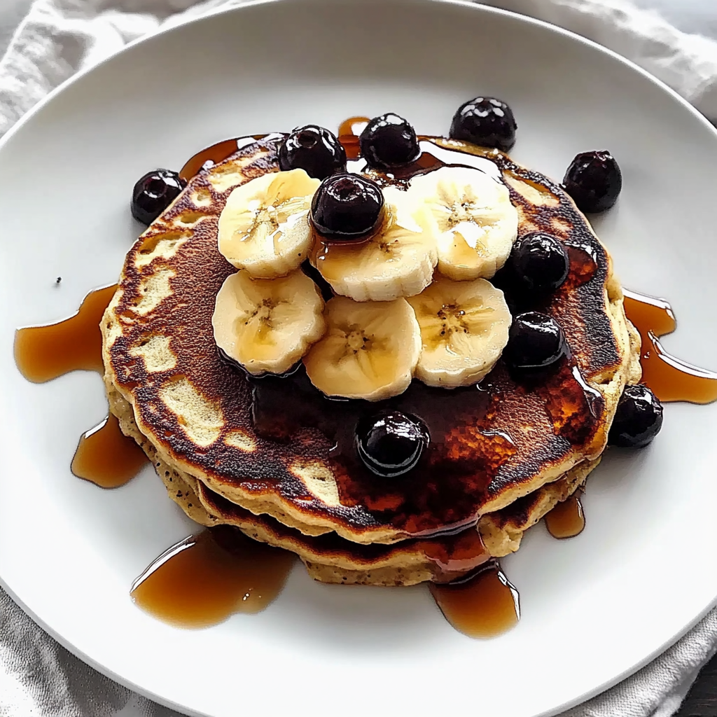 Recipe preparation for 2 Ingredient Banana Pancakes