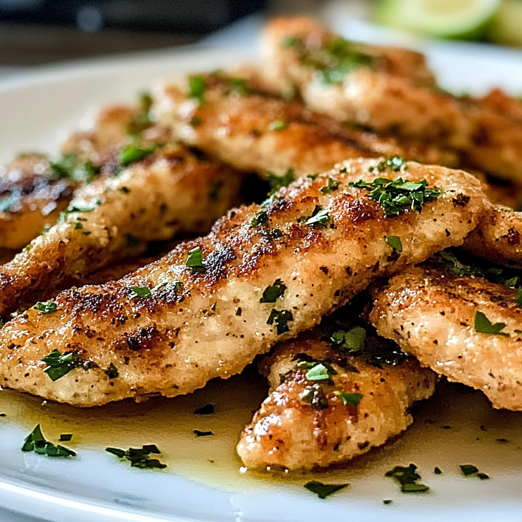 Recipe preparation for Greek Chicken Tenders