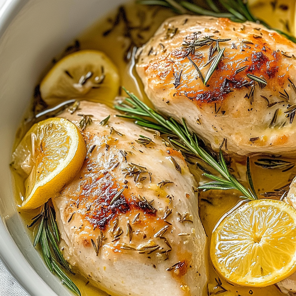 Recipe preparation for Lemon Rosemary Chicken