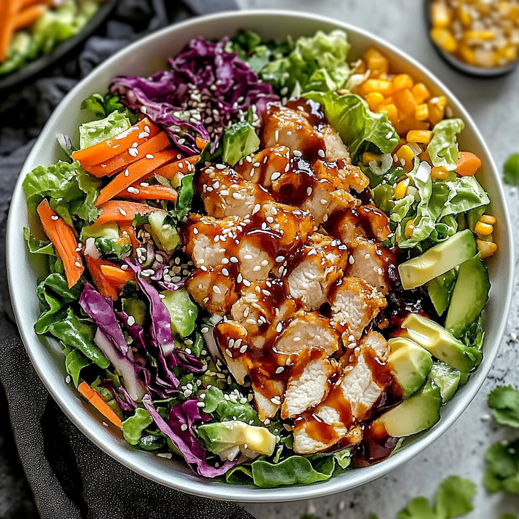 Recipe preparation for Sesame Chicken Salad Recipe