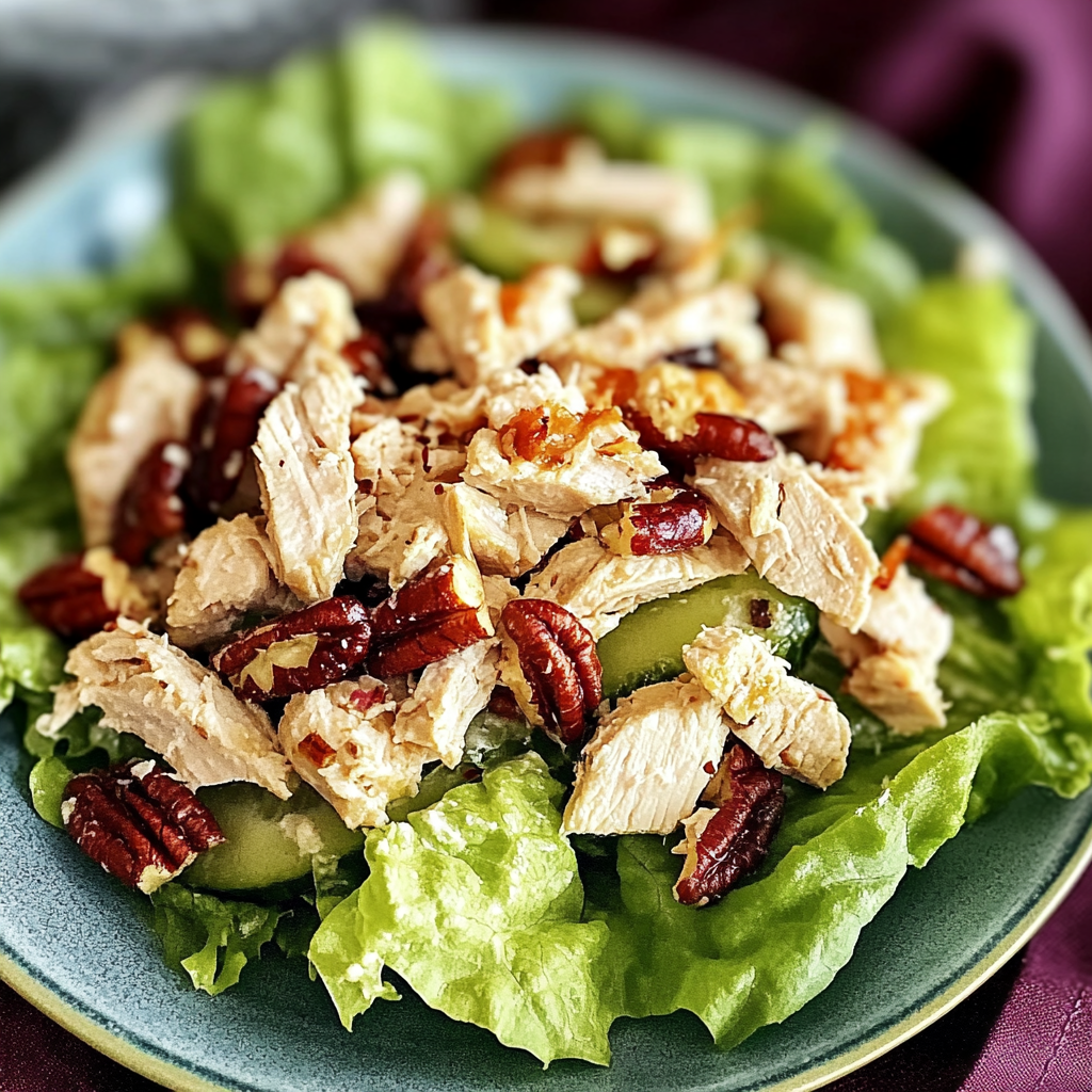Recipe preparation for Pecan Chicken Salad Recipe