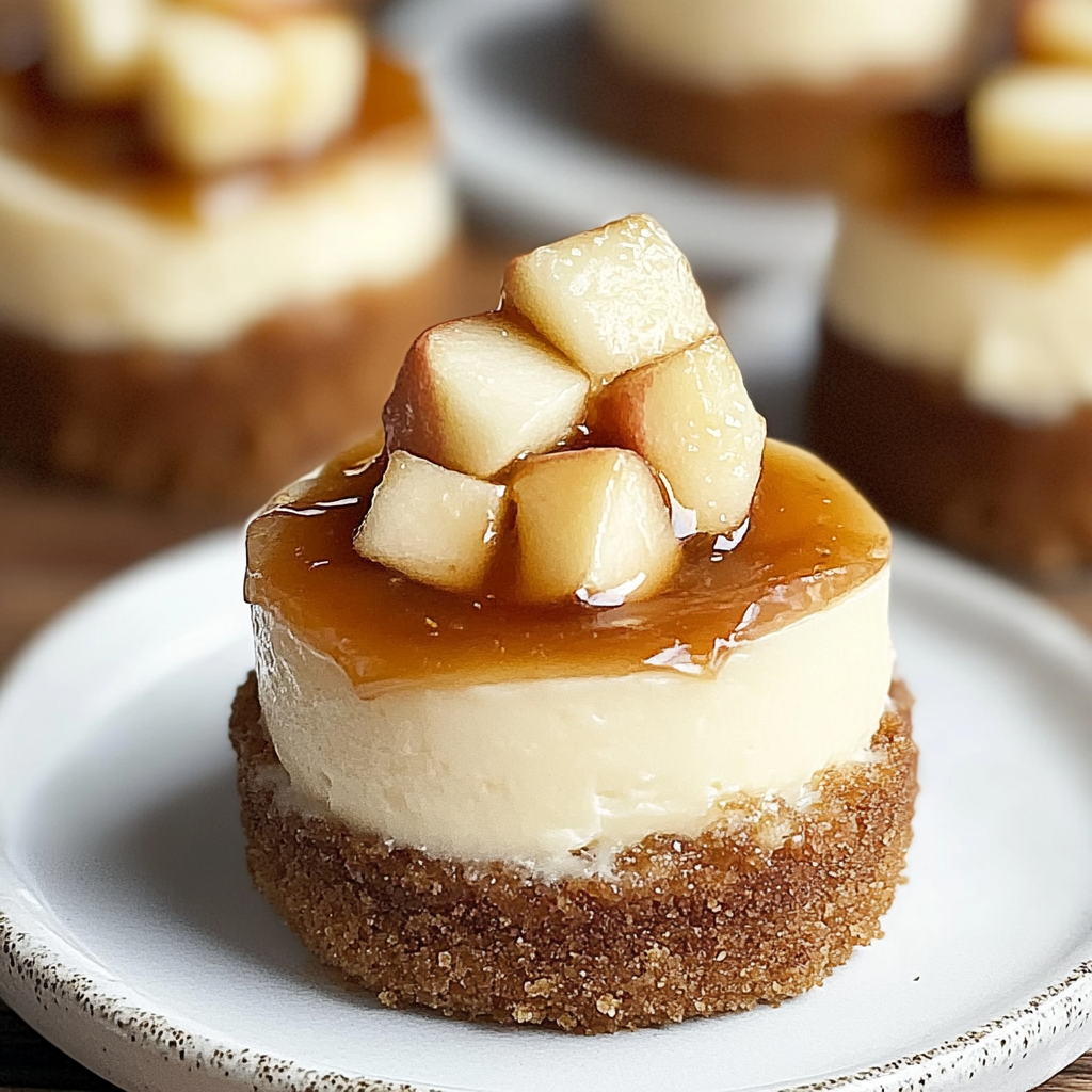Recipe preparation for Apple Mini Cheesecakes