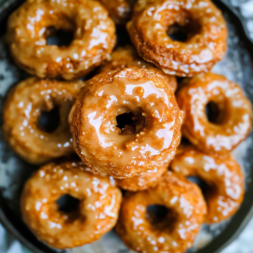 Recipe preparation for Baked Pumpkin Donuts with Maple Glaze