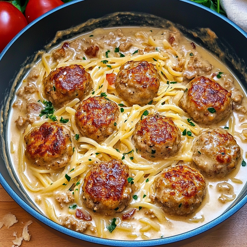 Recipe preparation for Chicken Meatball Orzo