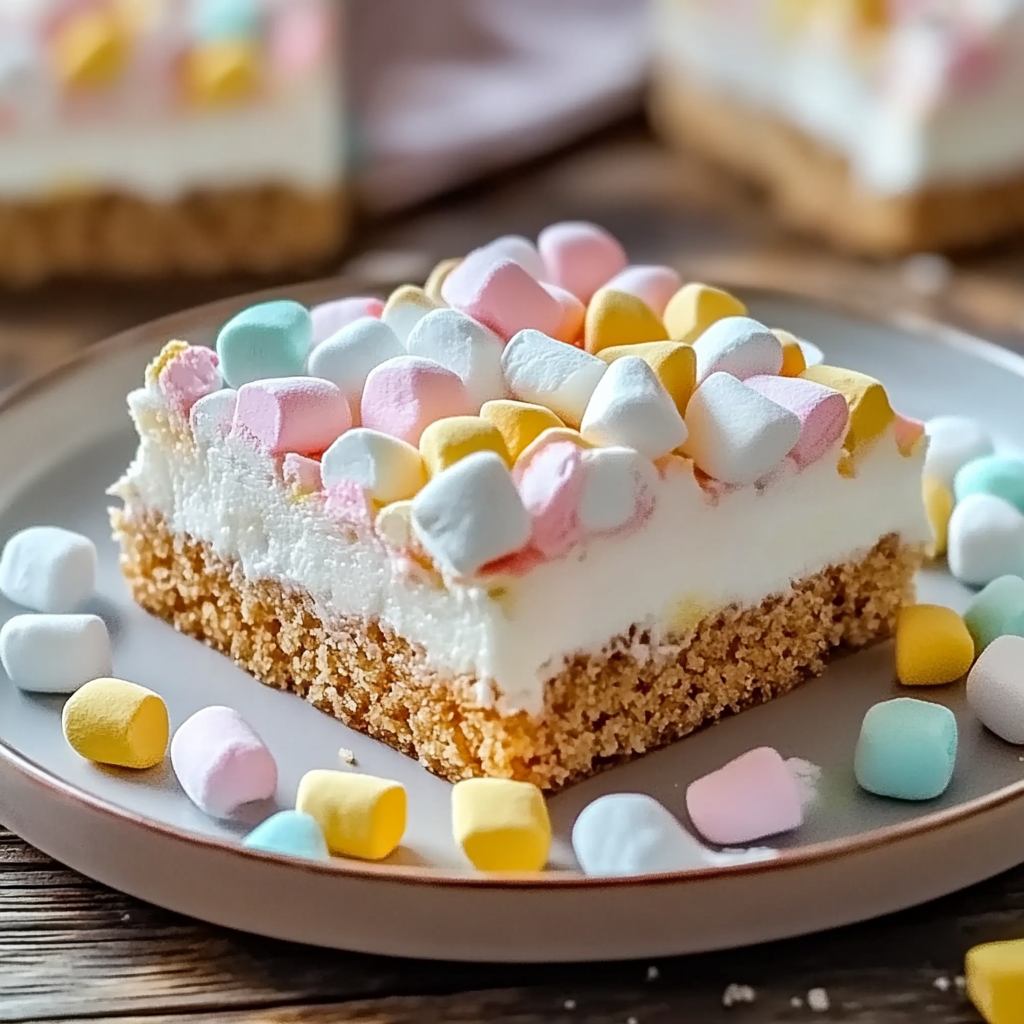 Recipe preparation for No-Bake Marshmallow Slice