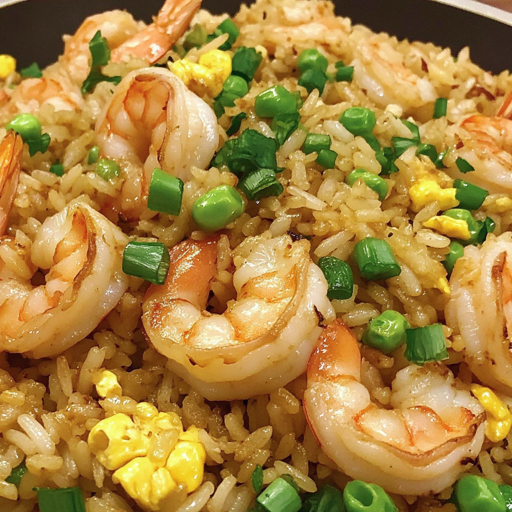 Recipe preparation for Shrimp Fried Rice