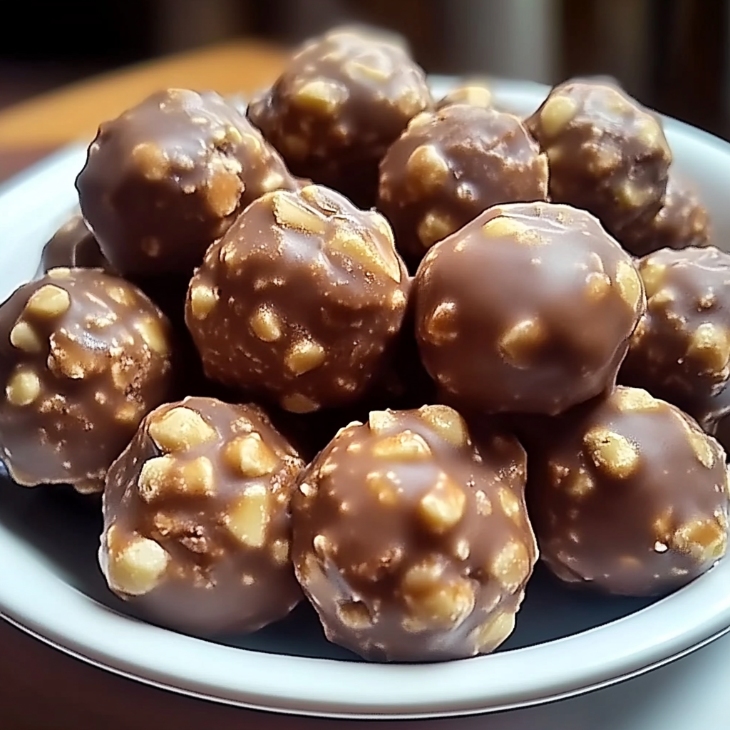 Recipe preparation for Butterfinger Balls