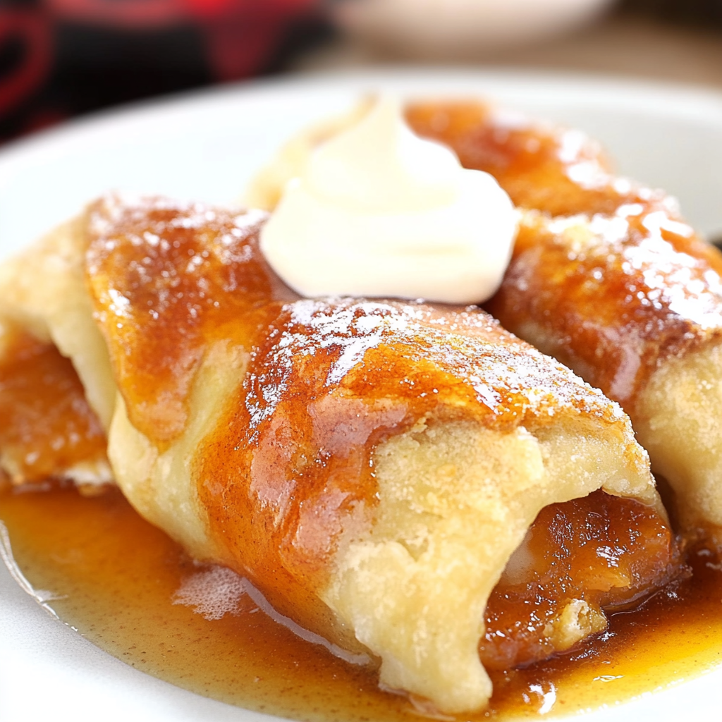 Recipe preparation for Crescent Roll Pumpkin Pie Dumplings