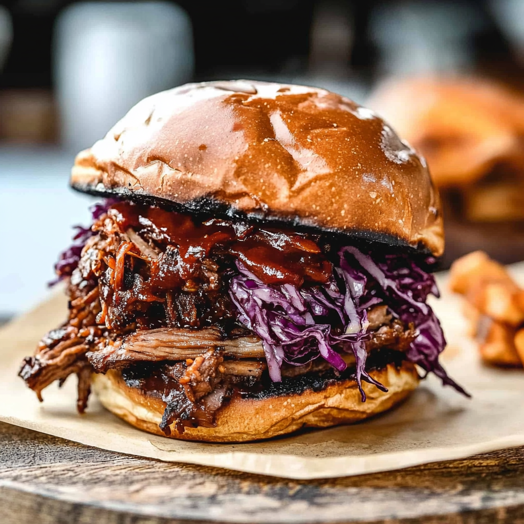 Recipe preparation for BBQ Brisket Sandwich