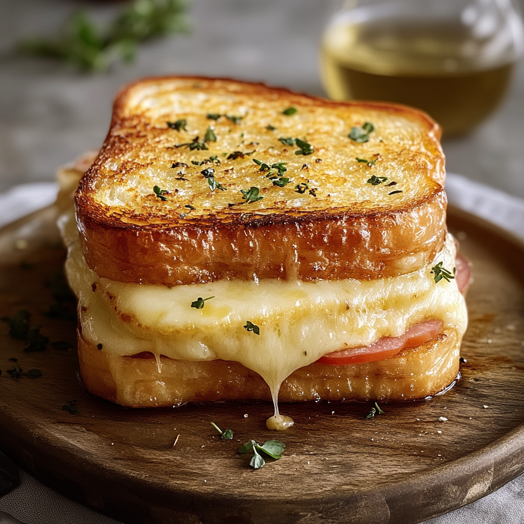Recipe preparation for Croque-Monsieur