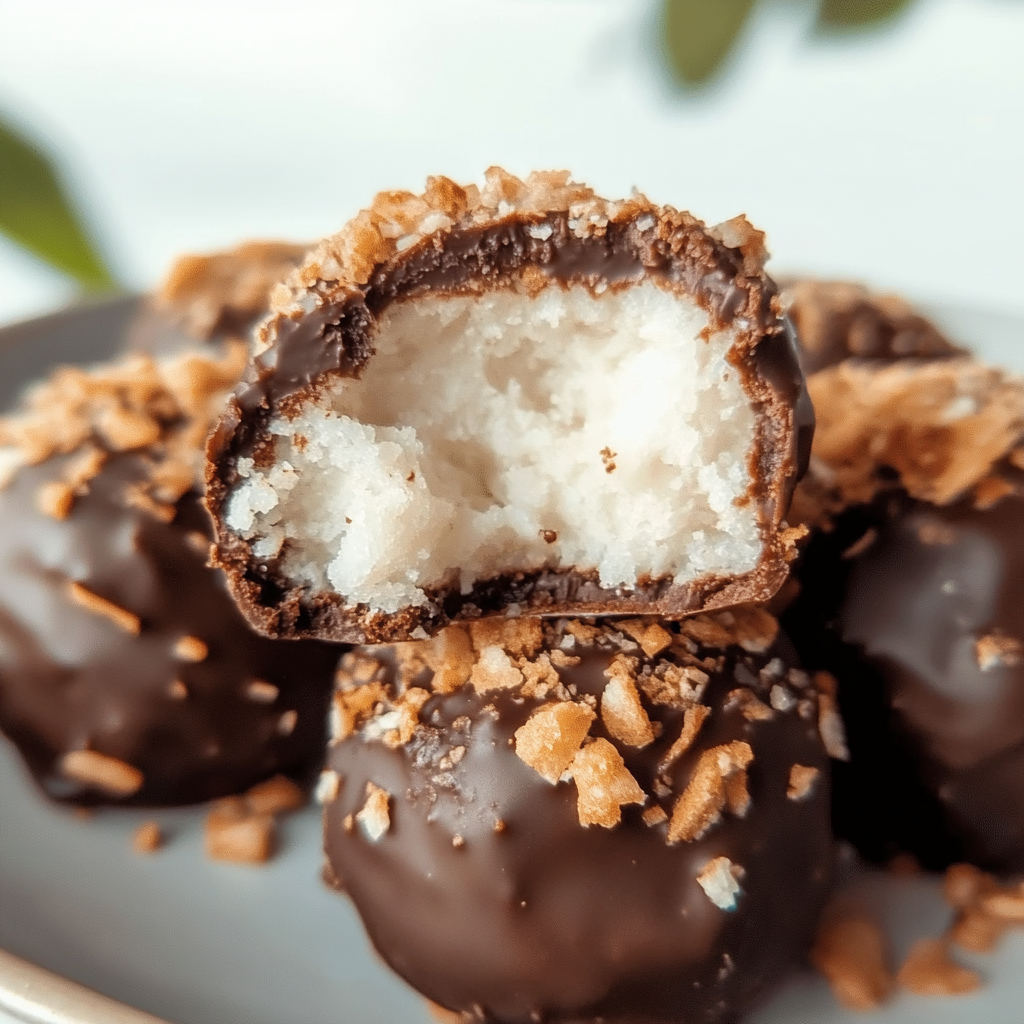 Recipe preparation for Chocolate Coconut Balls