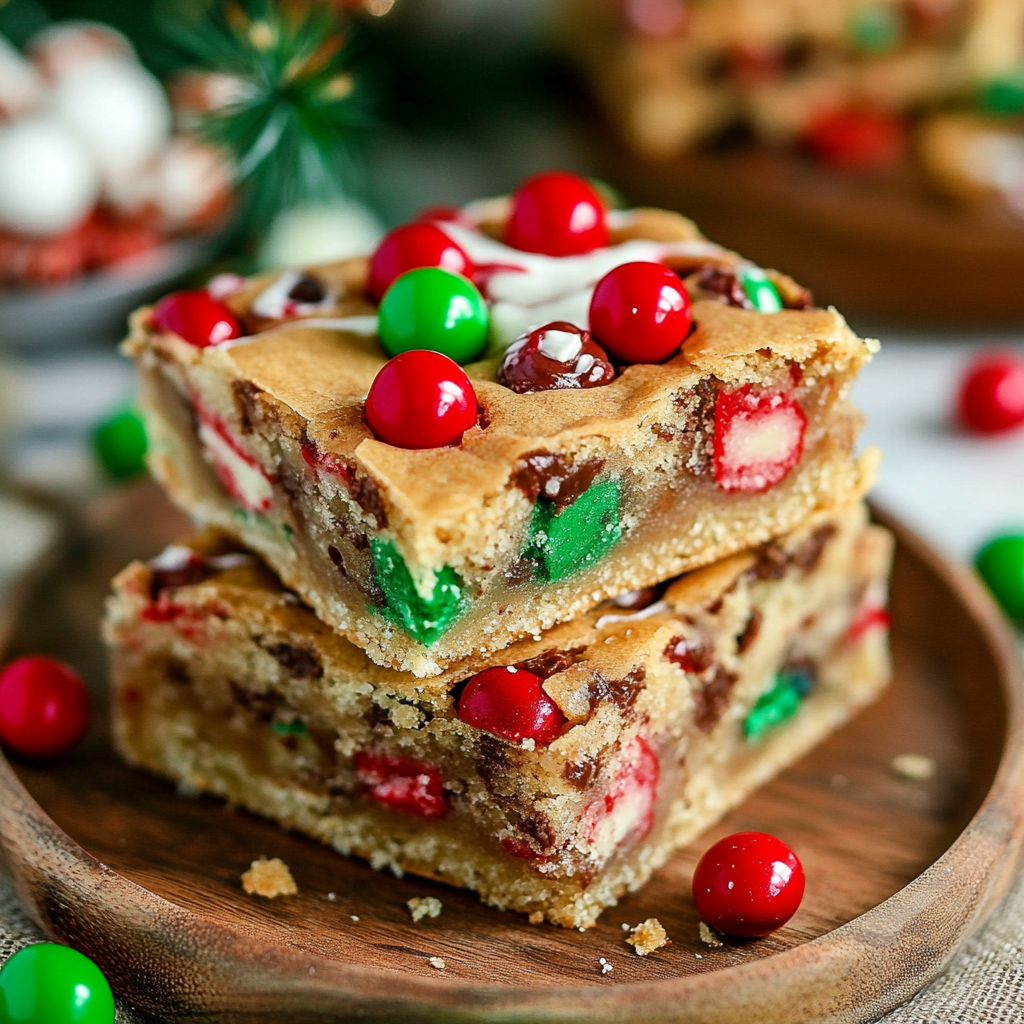Recipe preparation for Christmas Cookie Bars