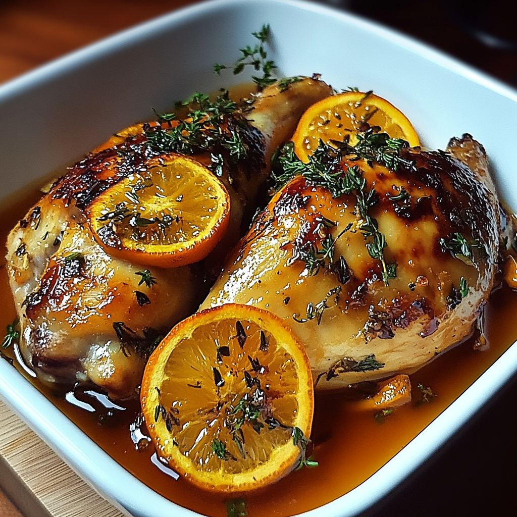 Recipe preparation for Roasted Orange Chicken