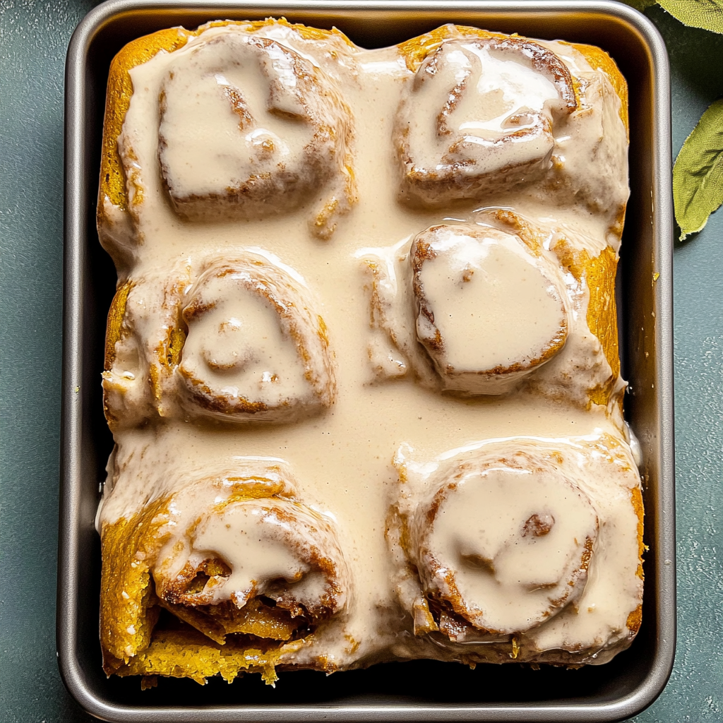 Recipe preparation for Homemade Pumpkin Chai Cinnamon Rolls