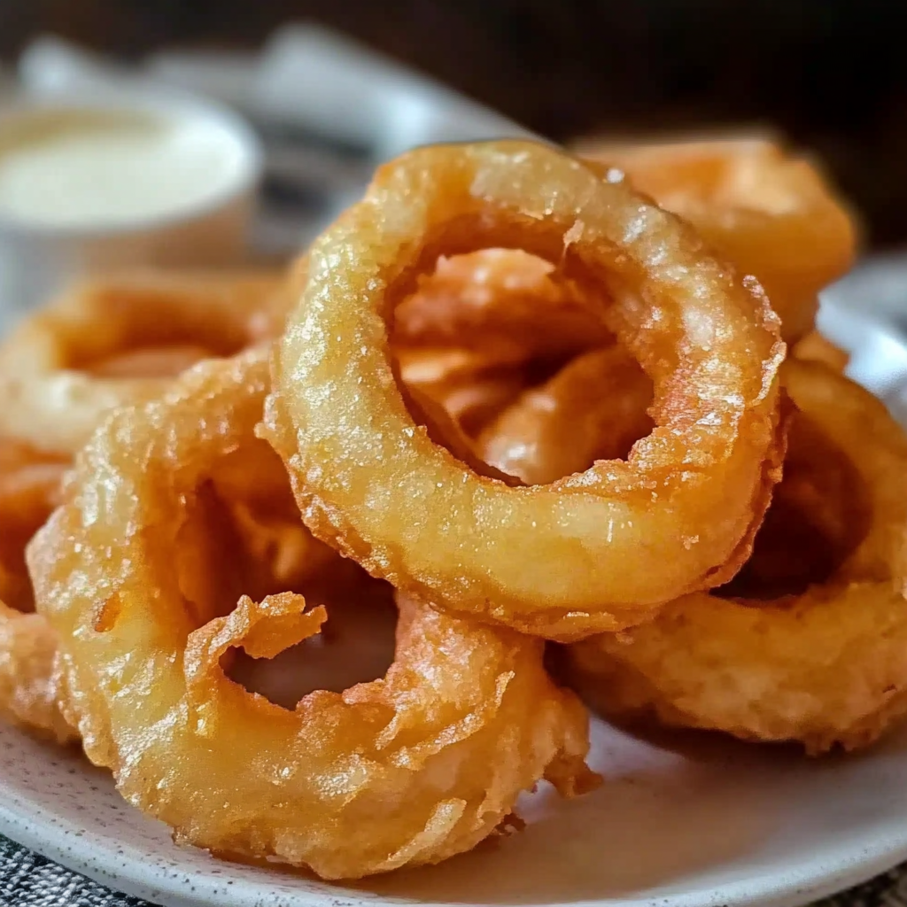 Recipe preparation for Beer Battered Onion Rings
