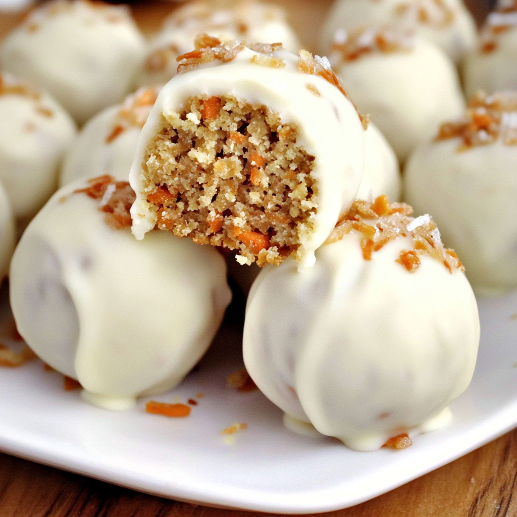 Recipe preparation for Carrot Cake Ball Truffles