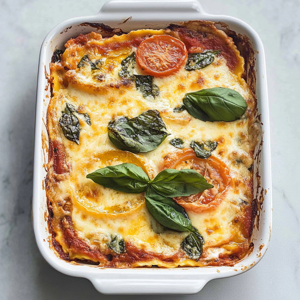 Recipe preparation for Tomato Lasagna