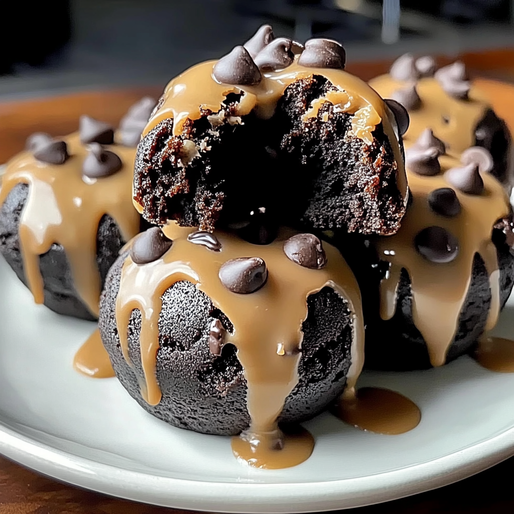 Recipe preparation for Chocolate Chip Cookie Dough Brownie Bombs
