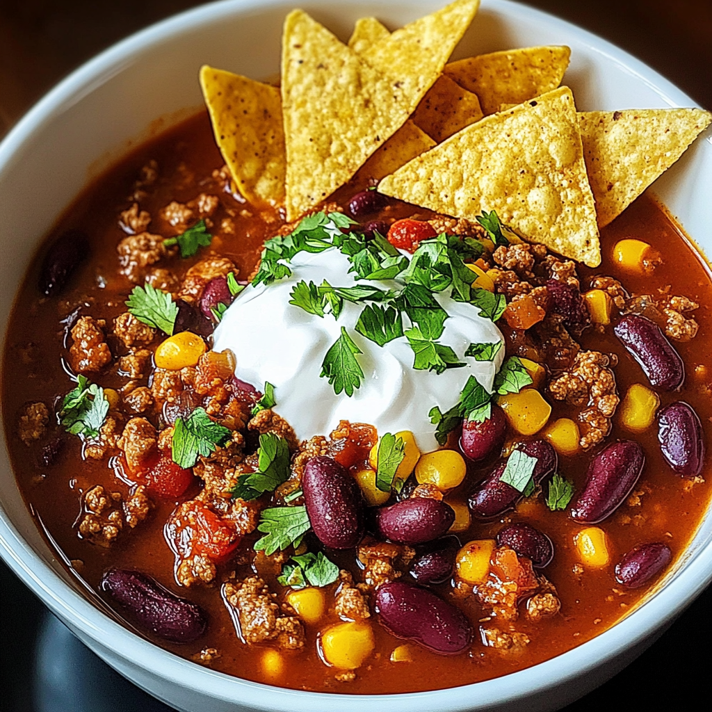 Recipe preparation for Easy Slow Cooker Chili