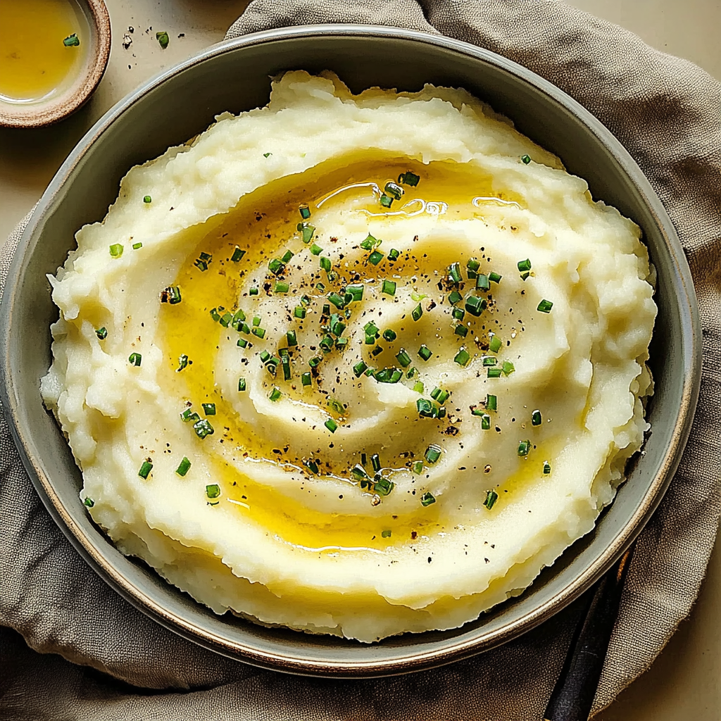Recipe preparation for Creamy Mashed Potatoes