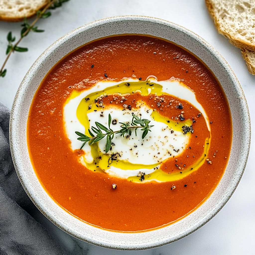 Recipe preparation for Italian Tomato Soup