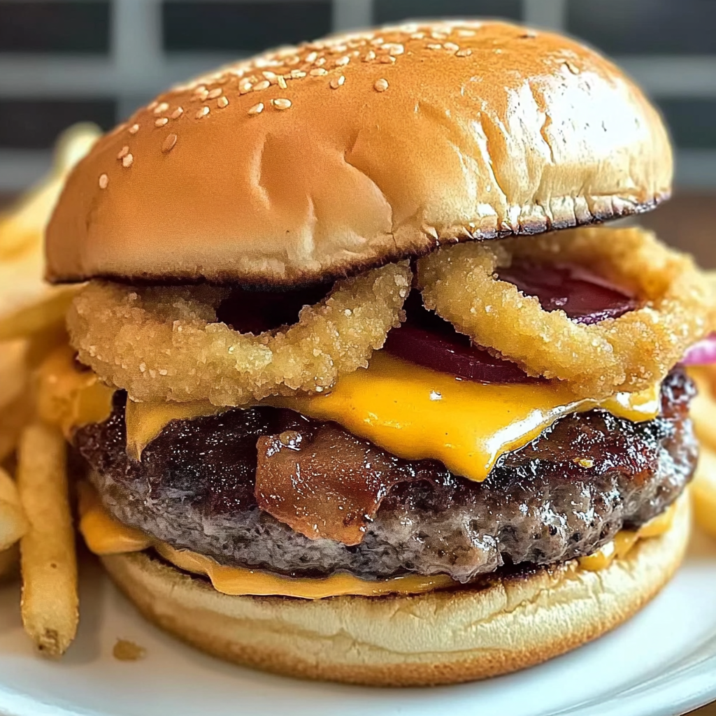 Recipe preparation for Western Bacon Cheeseburger BBQ