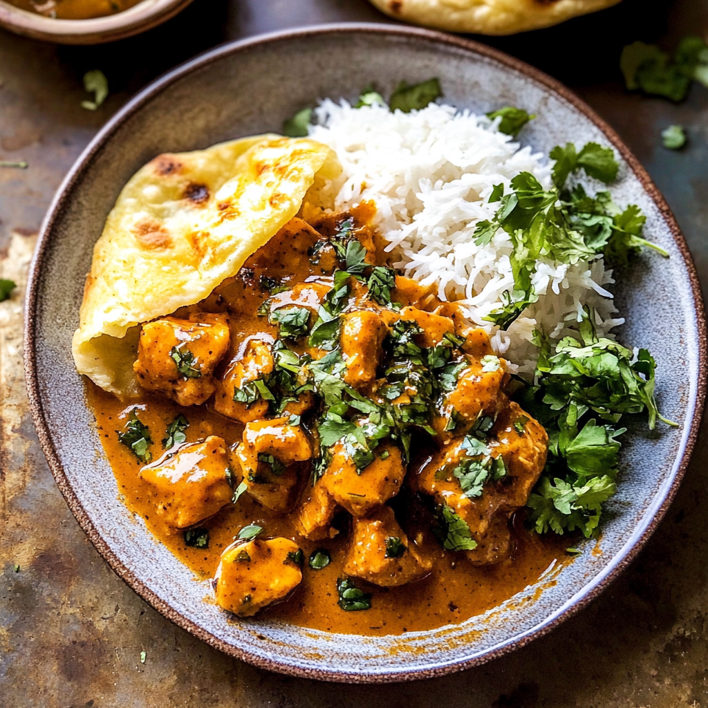 Recipe preparation for Creamy Butternut Squash Butter Chicken