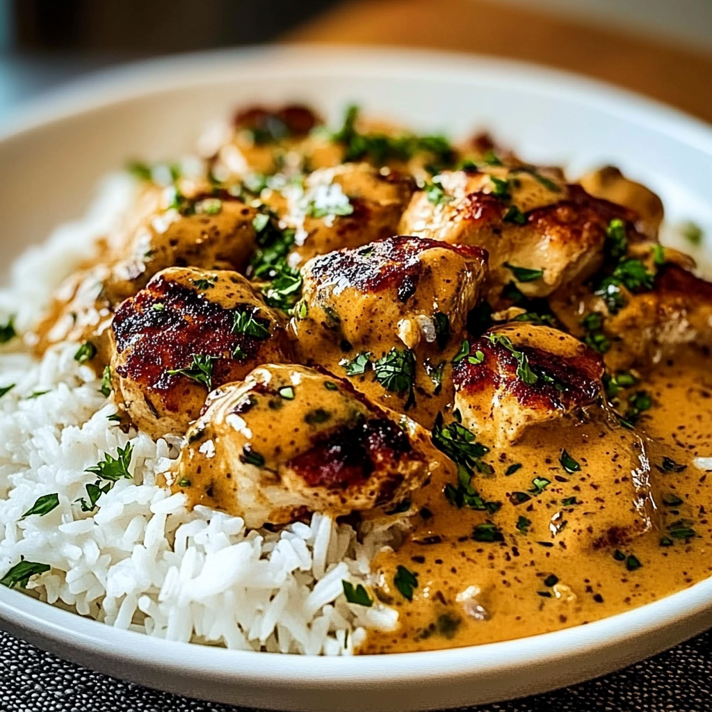 Recipe preparation for Best Smothered Chicken and Rice