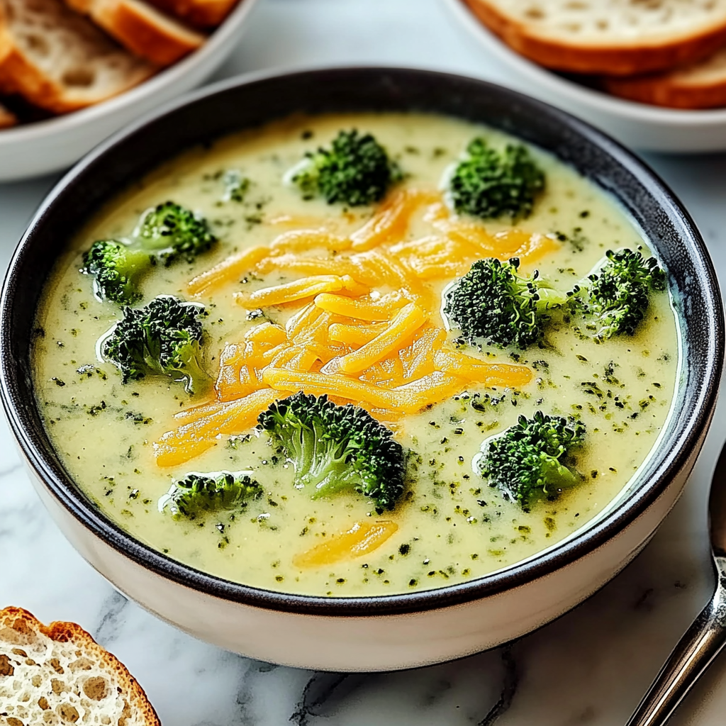 Recipe preparation for Broccoli Cheddar Soup