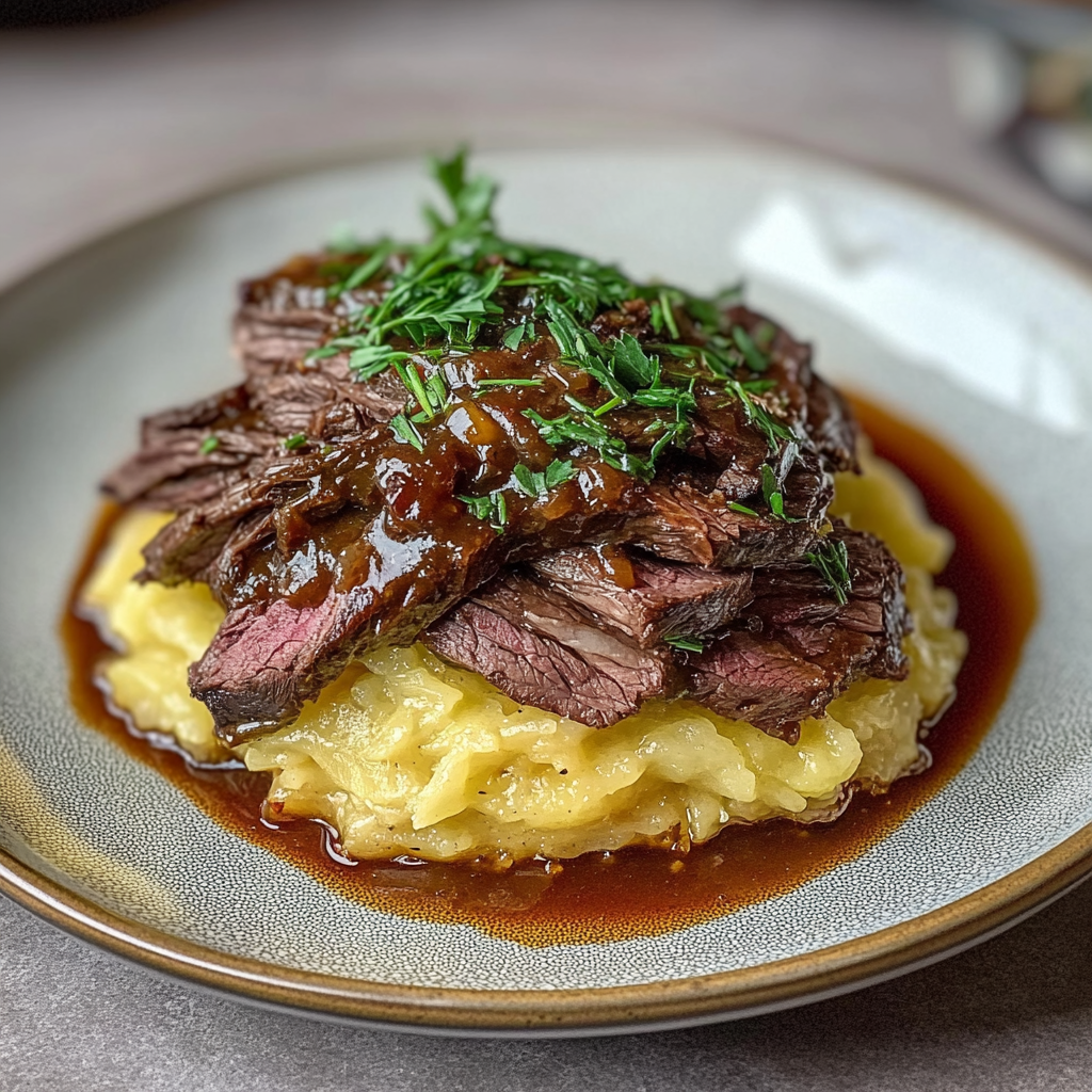 Recipe preparation for Easy Chuck Roast Recipe