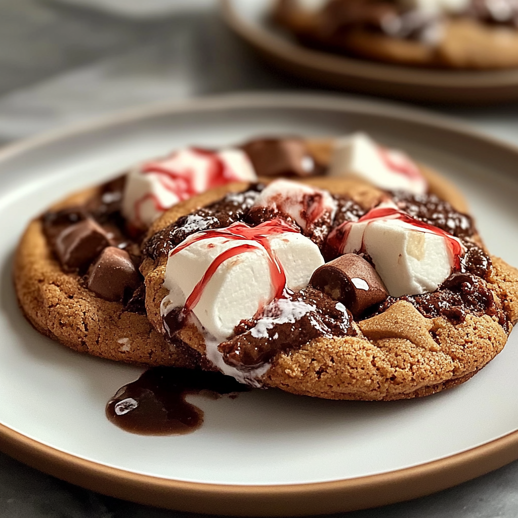 Recipe preparation for Easy Gooey Marshmallow Cookie Recipe