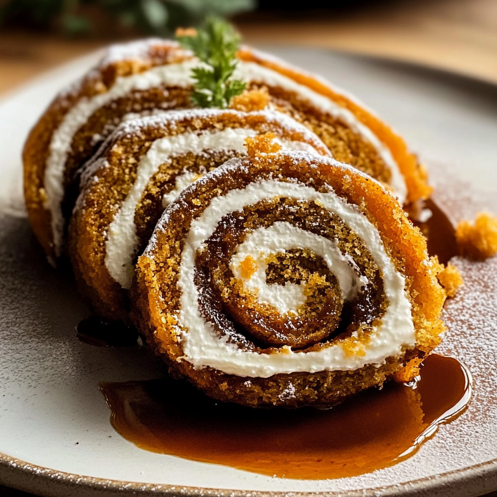 Recipe preparation for Pumpkin Roll Recipe