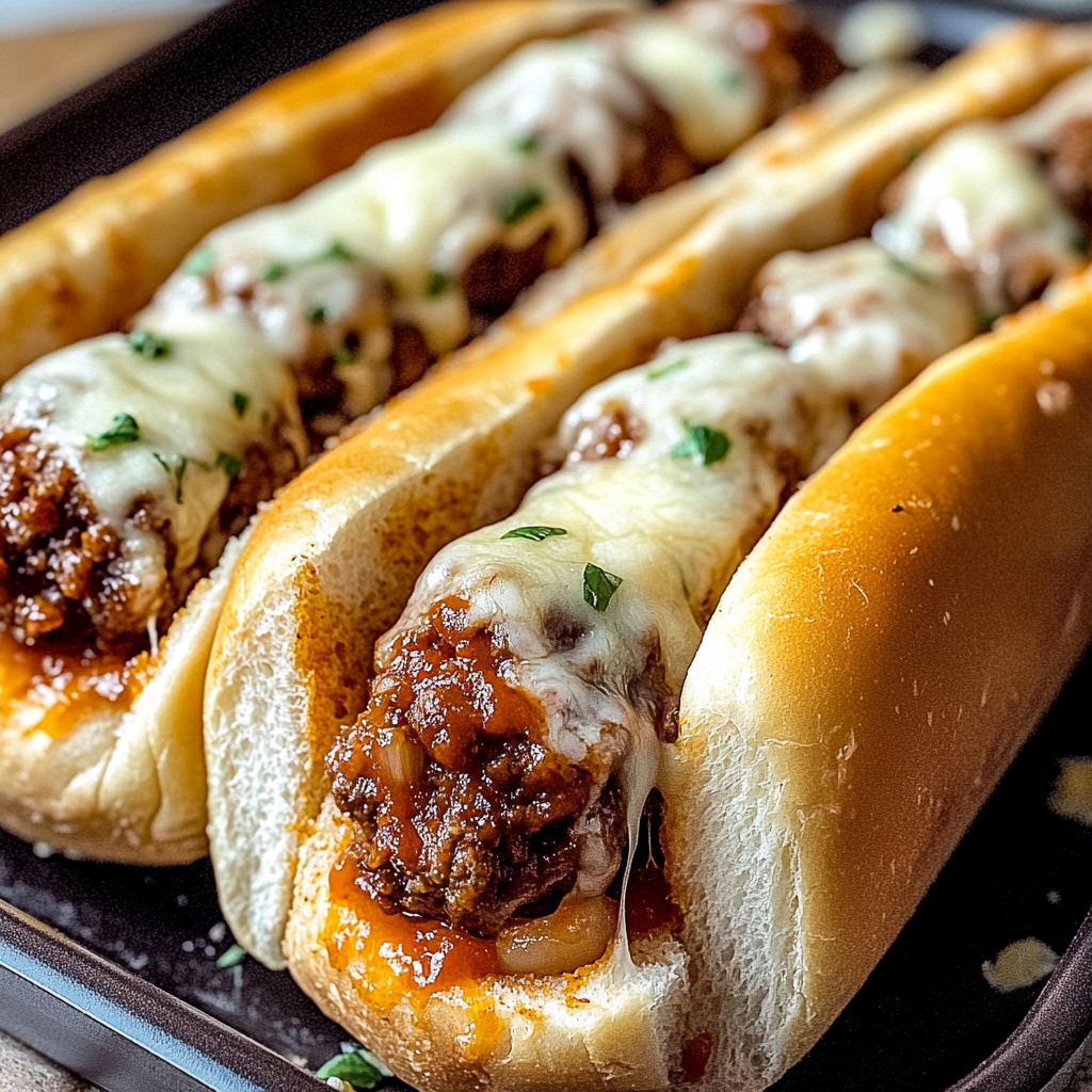 Recipe preparation for Easy Weeknight Meatball Sub