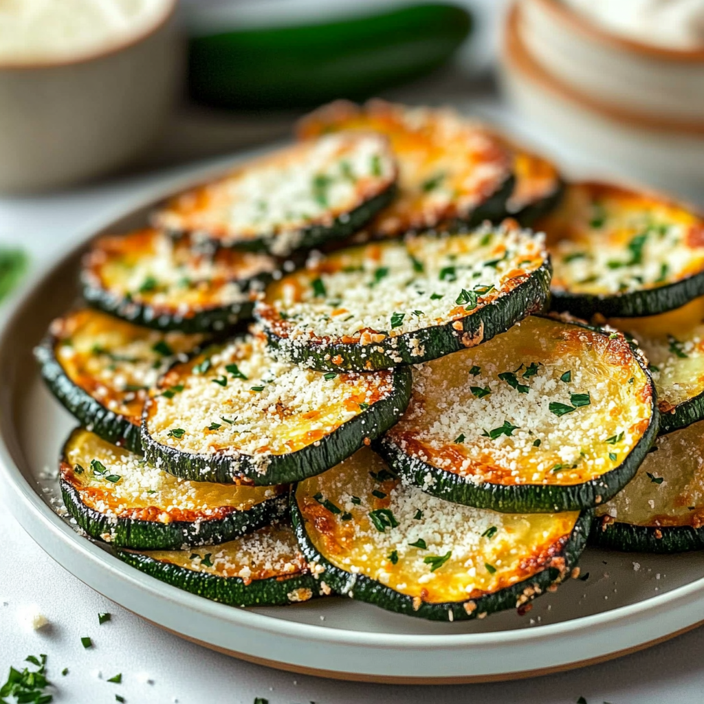Recipe preparation for Crispy Baked Parmesan Zucchini