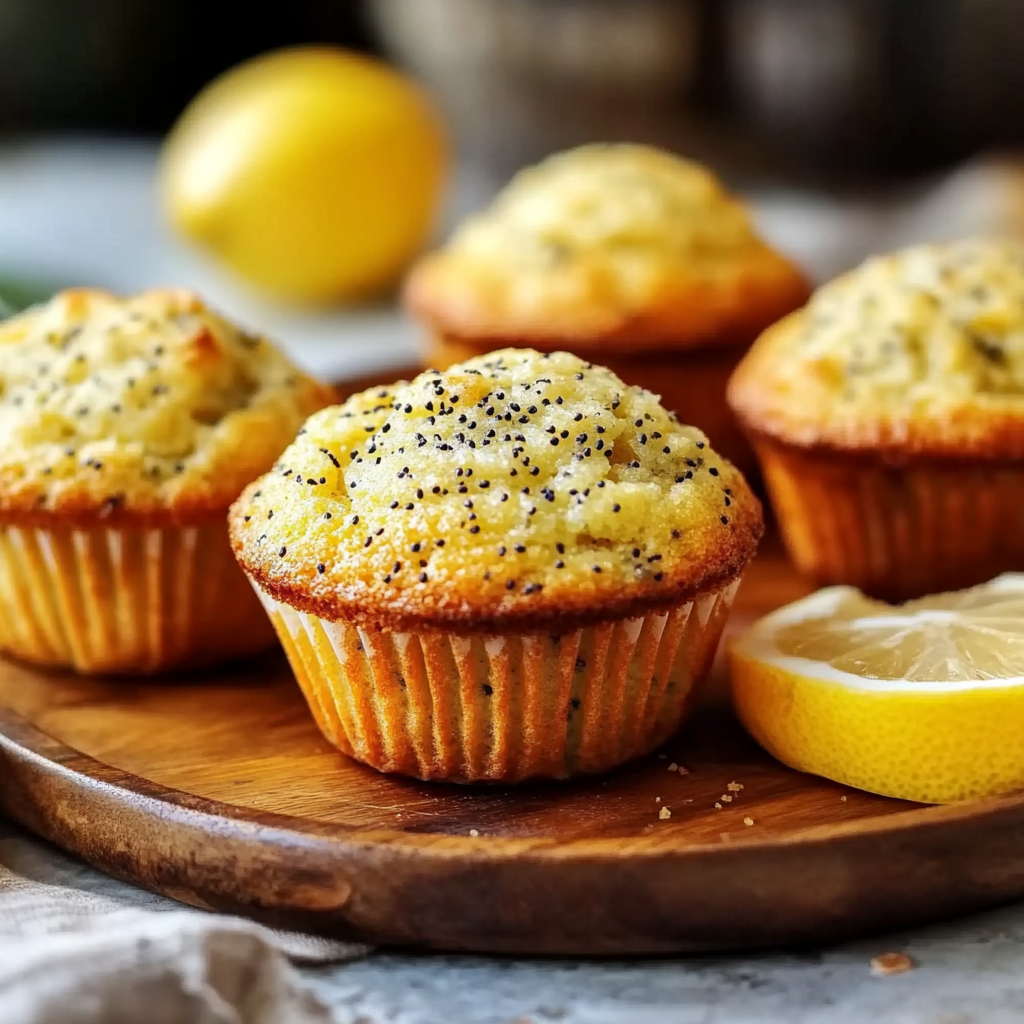Recipe preparation for Lemon Poppy Morning Muffins