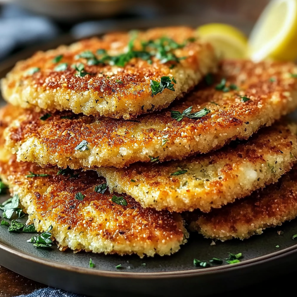 Recipe preparation for Italian Chicken Cutlets Recipe